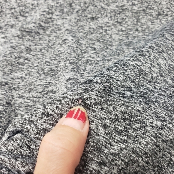 love ari gray speckle cropped sweater juniors size XL - Picture 6 of 11